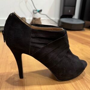 Report Peep-Toe Heeled Booties- 4 inch heel, size 8.5